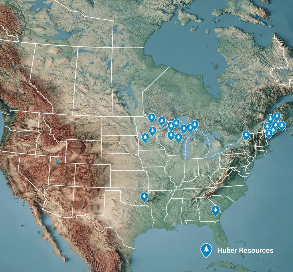 Map with icons